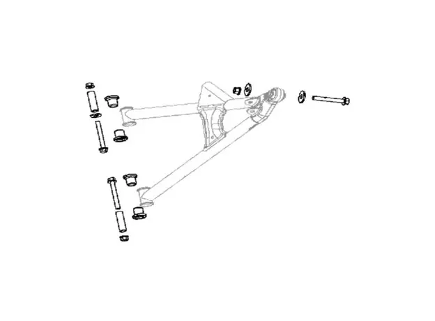 Комплект втулок для нижних  рычагов (SM-08207L, SM-08207R) Polaris SM-08227