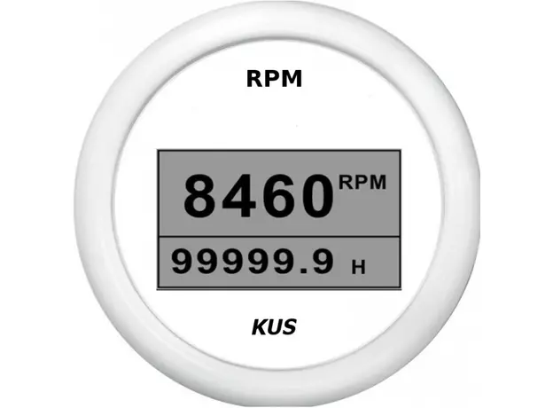 Тахометр цифровой 8000 об/мин со счетчиком моточасов (WW), SR:1-10