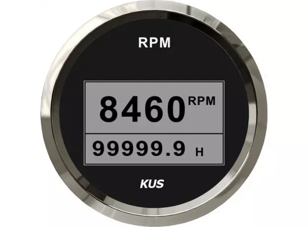 Тахометр цифровой 8000 об/мин со счетчиком моточасов (BS), SR:1-10