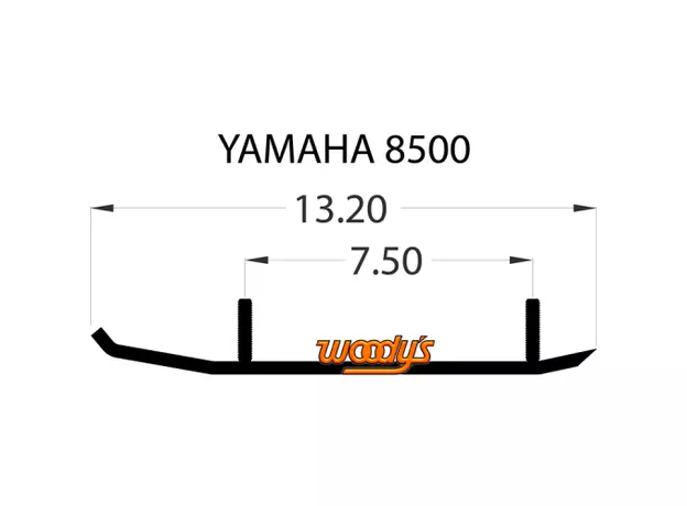 Коньки для лыж снегохода Yamaha TYV4-8500